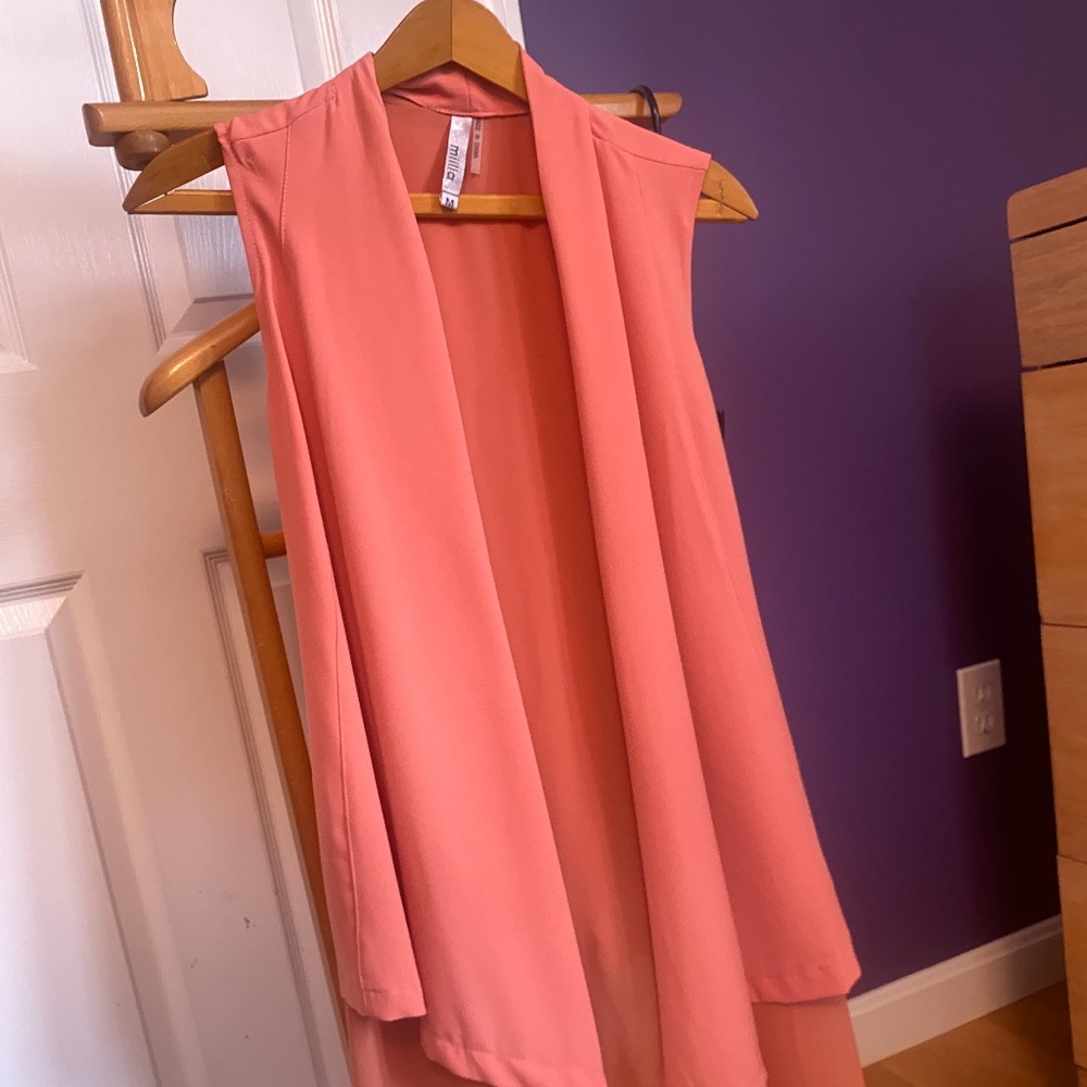 Coral Vest by Miilla, Women's sz M